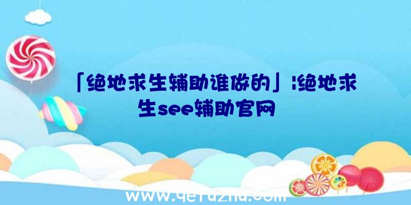 「绝地求生辅助谁做的」|绝地求生see辅助官网